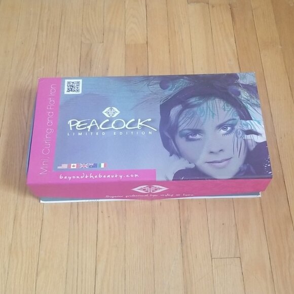 Beyond The Beauty Limited Edition Peacock Ceramic Curling and Flat Iron 3PC Set - Picture 6 of 9